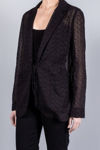 Forte Forte Broderie Anglaise Blazer-Coats and Jackets-Misch-Boutique-Vancouver-Canada-misch.ca