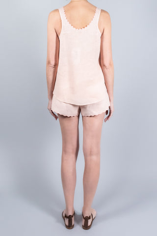 Forte Forte Chic Linen Shorts With Embroidery-Shorts-Misch-Boutique-Vancouver-Canada-misch.ca