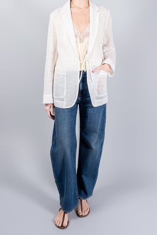 Forte Forte Broderie Anglaise Blazer-Coats and Jackets-Misch-Boutique-Vancouver-Canada-misch.ca