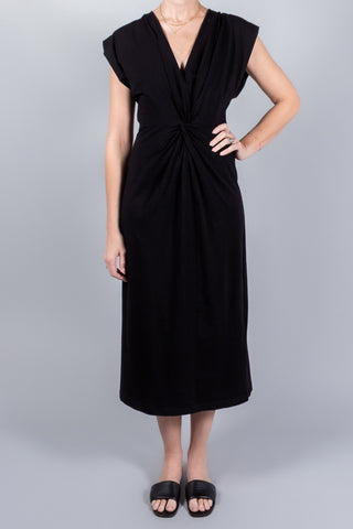 Apiece Apart Margit Twist Front Column Dress-Dresses and Jumpsuits-Misch-Boutique-Vancouver-Canada-misch.ca