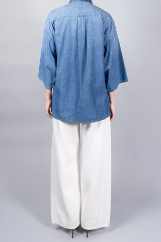 Darkpark Dora Chambray Shirt-Tops-Misch-Boutique-Vancouver-Canada-misch.ca
