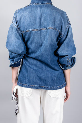 Darkpark Paola Tencel Denim Wrapped Shirt-Tops-Misch-Boutique-Vancouver-Canada-misch.ca