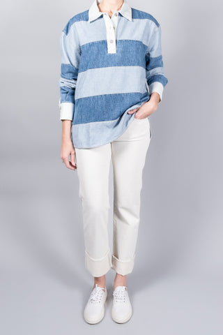 Closed Denim Rugby Shirt-Tops-Misch-Boutique-Vancouver-Canada-misch.ca