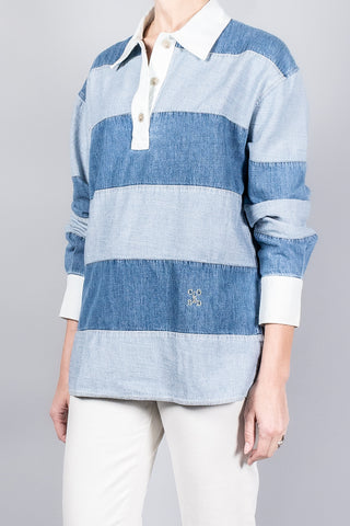 Closed Denim Rugby Shirt-Tops-Misch-Boutique-Vancouver-Canada-misch.ca