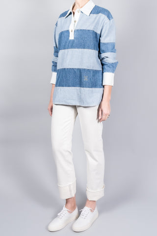 Closed Denim Rugby Shirt-Tops-Misch-Boutique-Vancouver-Canada-misch.ca