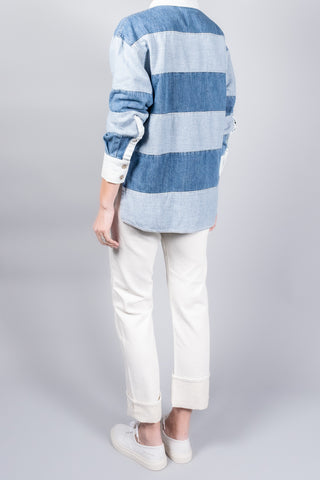 Closed Denim Rugby Shirt-Tops-Misch-Boutique-Vancouver-Canada-misch.ca