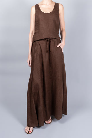 Closed Linen Maxi Skirt-Skirts-Misch-Boutique-Vancouver-Canada-misch.ca