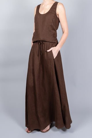 Closed Linen Maxi Skirt-Skirts-Misch-Boutique-Vancouver-Canada-misch.ca