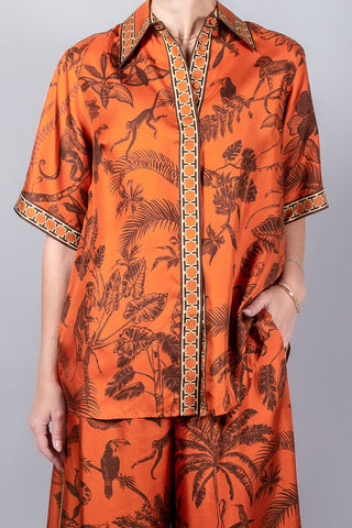 Alemais Monkey Dance Silk Shirt-Tops-Misch-Boutique-Vancouver-Canada-misch.ca
