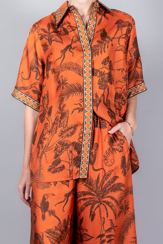Alemais Monkey Dance Silk Shirt-Tops-Misch-Boutique-Vancouver-Canada-misch.ca