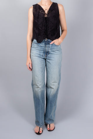 Matteau Broderie Tie Blouse-Tops-Misch-Boutique-Vancouver-Canada-misch.ca