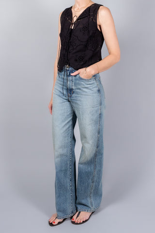 Matteau Broderie Tie Blouse-Tops-Misch-Boutique-Vancouver-Canada-misch.ca