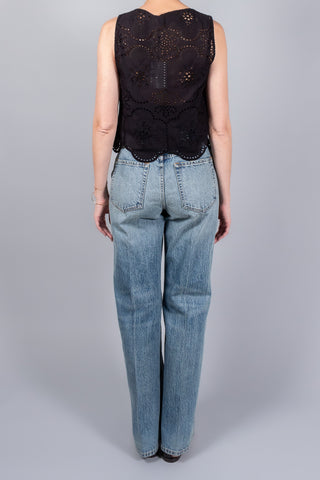 Matteau Broderie Tie Blouse-Tops-Misch-Boutique-Vancouver-Canada-misch.ca