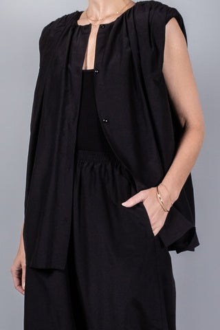 Loulou De Saison Anca Gathered Blouse-Tops-Misch-Boutique-Vancouver-Canada-misch.ca