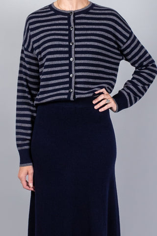 Lisa Yang Marit Stripes Cardigan