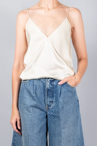 Forte Forte Heavy Stretch Silk Satin Spaghetti Strap Top-Tops-Misch-Boutique-Vancouver-Canada-misch.ca