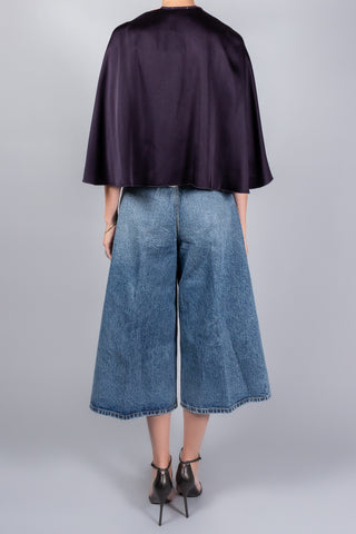 Forte Forte Envers Satin Cape-Scarves and Gloves-Misch-Boutique-Vancouver-Canada-misch.ca