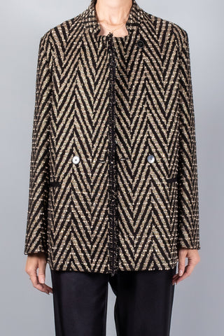 Forte Forte Chevron Jacquard Oversized Jacket