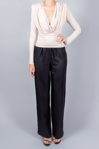 Wardrobe NYC Matte Draped Top