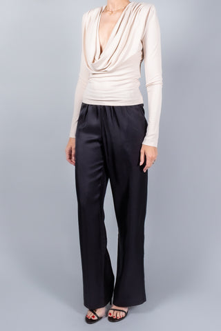 Wardrobe NYC Matte Draped Top