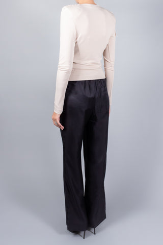 Wardrobe NYC Matte Draped Top