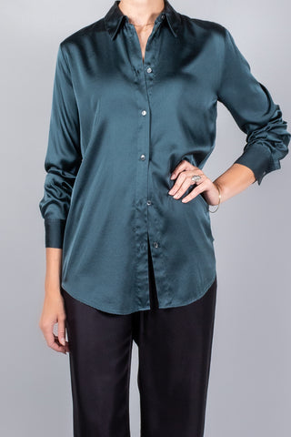 Forte Forte Heavy Stretch Silk Satin Shirt