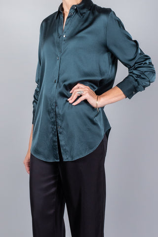 Forte Forte Heavy Stretch Silk Satin Shirt