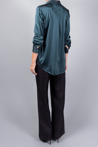 Forte Forte Heavy Stretch Silk Satin Shirt
