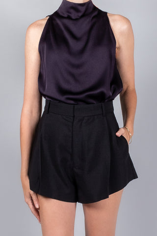 Forte Forte Envers Satin Turtleneck Sleeveless Top-Tops-Misch-Boutique-Vancouver-Canada-misch.ca