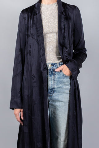 Forte Forte The Lotus Jacquard Crossover Dress/ Duster Coat