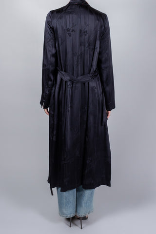 Forte Forte The Lotus Jacquard Crossover Dress/ Duster Coat