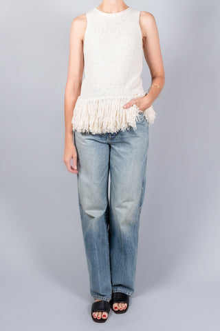 Apiece Apart Maeve Knit Fringe Tank-Tops-Misch-Boutique-Vancouver-Canada-misch.ca