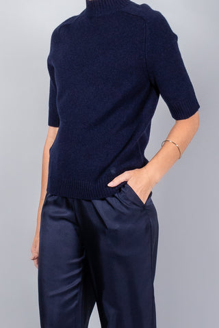Loulou De Saison Ruth Short Sleeved Sweater-Knitwear-Misch-Boutique-Vancouver-Canada-misch.ca