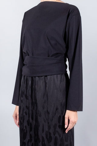 REYÈM Draped Long Sleeve Top-Tops-Misch-Boutique-Vancouver-Canada-misch.ca