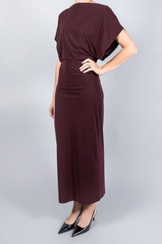 REYÈM Draped Midi Dress-Dresses and Jumpsuits-Misch-Boutique-Vancouver-Canada-misch.ca