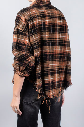 R13 Drop Neck Cropped Shirt-Tops-Misch-Boutique-Vancouver-Canada-misch.ca