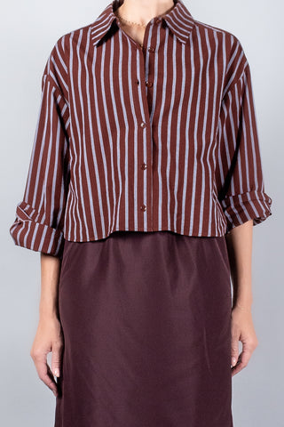 Apiece Apart Cropped Isolde Button Down-Tops-Misch-Boutique-Vancouver-Canada-misch.ca