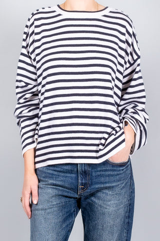 Closed Striped Crew Neck Long Sleeve-Knitwear-Misch-Boutique-Vancouver-Canada-misch.ca