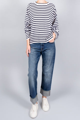 Closed Striped Crew Neck Long Sleeve-Knitwear-Misch-Boutique-Vancouver-Canada-misch.ca