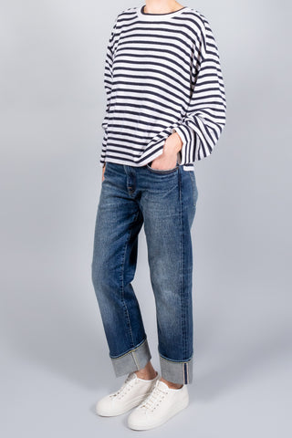 Closed Striped Crew Neck Long Sleeve-Knitwear-Misch-Boutique-Vancouver-Canada-misch.ca