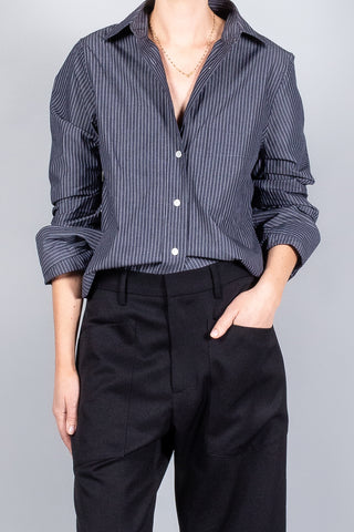 Closed Cropped Classic Shirt-Tops-Misch-Boutique-Vancouver-Canada-misch.ca