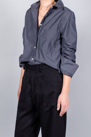 Closed Cropped Classic Shirt-Tops-Misch-Boutique-Vancouver-Canada-misch.ca