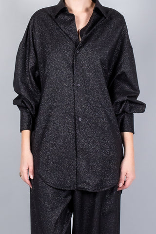 Darkpark Georgia Wool Lurex Shirt With Detachable Scarf-Tops-Misch-Boutique-Vancouver-Canada-misch.ca