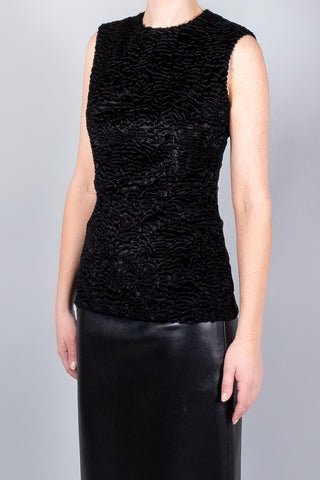 Darkpark Joy Faux Astrakan Sleeveless Top-Tops-Misch-Boutique-Vancouver-Canada-misch.ca