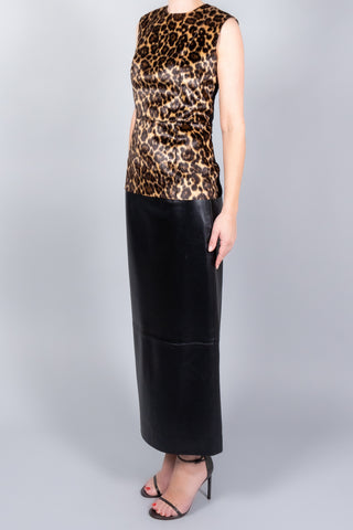 Darkpark Joy Leopard & Jersey Sleeveless Top-Tops-Misch-Boutique-Vancouver-Canada-misch.ca