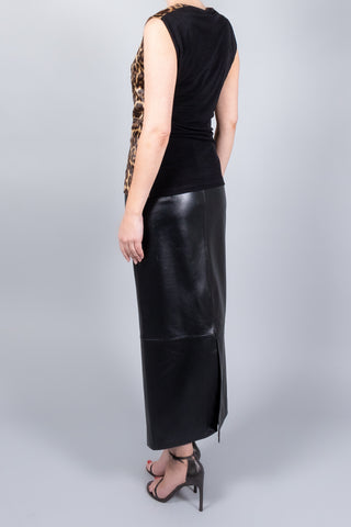 Darkpark Joy Leopard & Jersey Sleeveless Top-Tops-Misch-Boutique-Vancouver-Canada-misch.ca