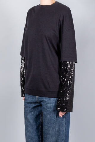 Darkpark Troy Double Sleeve Paillettes Tee-Tops-Misch-Boutique-Vancouver-Canada-misch.ca