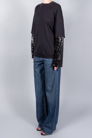 Darkpark Troy Double Sleeve Paillettes Tee-Tops-Misch-Boutique-Vancouver-Canada-misch.ca
