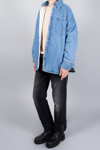 Upper Hights The Teddy Denim Sherpa Shirt
