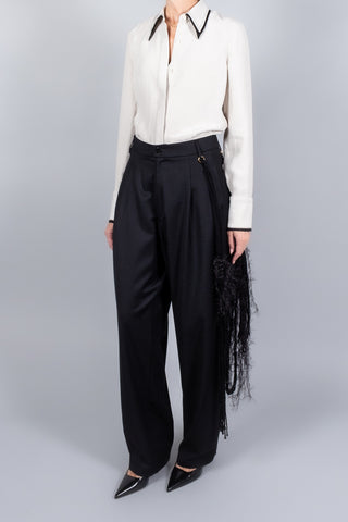 Maria McManus Covered Placket Slim Shirt-Tops-Misch-Boutique-Vancouver-Canada-misch.ca